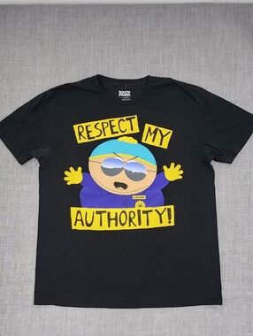 South Park Cartman " Respect my Authority" Graphic Tee. 100% Cotton. Large